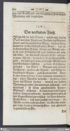 [LIV.] Der verkleidete Fürst