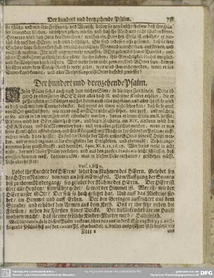 Der hundert und dreyzehende Psalm