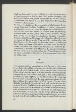 III. Literatur