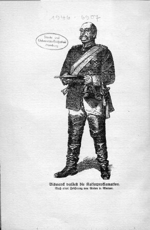 Bismarck verliest die Kaiserproklamation.