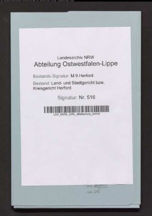 Erblasser: Blankenstein gt. Thalenhorst, Heinrich Jacob; Erblasser: Blankenstein, Henriette Wilhelmine Louise, geb. Thalenhorst: