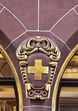 Wappen mit Symbol des Roten Kreuzes