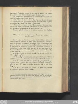XIII. - Il vocabolo ληγάτον nel «Libro siro-romano» ed in siriaco.