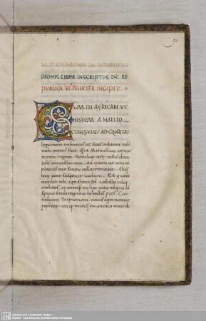 Fol. 90 ff. Somnium Scipionis