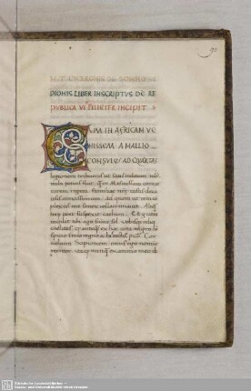 Fol. 90 ff. Somnium Scipionis