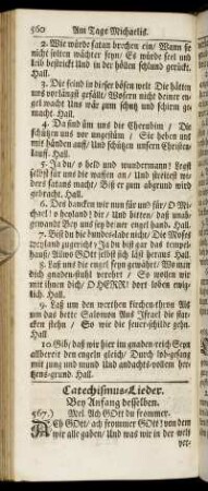 Catechismus-Lieder.