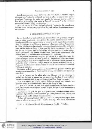 C. Importance actuelle du sujet