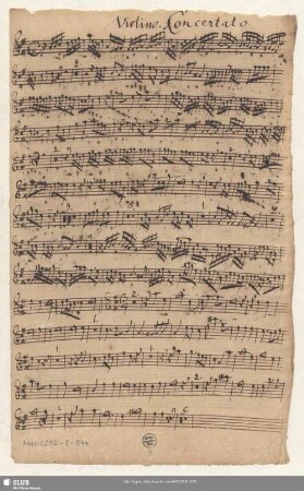 Violino. Concertato.
