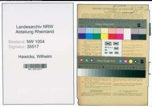 Entnazifizierung Wilhelm Hawicks , geb. 22.09.1898 (Geschaeftsfuehrer)
