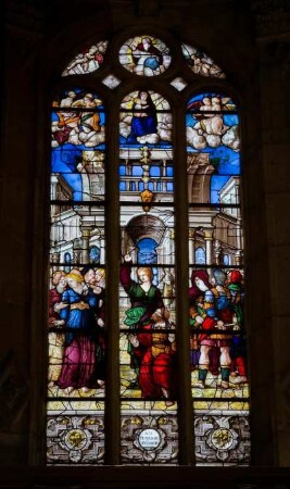 Frankreich. Bourgogne. Yonne. Sens. Cathedrale Saint Etienne. 12 bis 14 Jahrhundert. Fenster