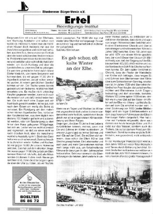 Es gab schon oft kalte Winter an der Elbe.