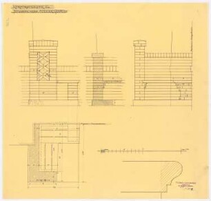 Atelier- und Wohngebäude Leonard Simion, Berlin: Sitzbank vor dem Ateliergebäude 1:10