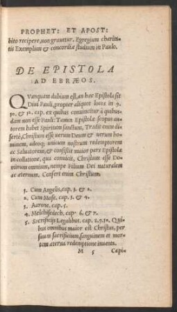 De Epistola Ad Ebraeos.