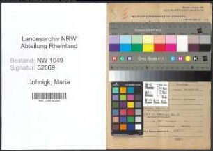 Entnazifizierung Maria Johnigk , geb. 07.04.1913 (Volksschullehrerin)
