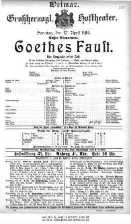 Goethes Faust. Der Tragödie erster Teil
