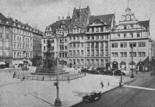 Leipzig: auf dem Marktplatz