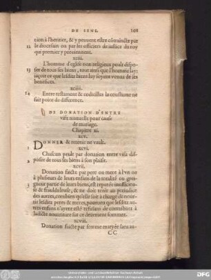 De Donation D'Entre vifz mutuelle pour cause de mariage. Chapitre xi.