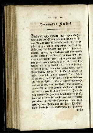 Dreyßigstes Kapitel.