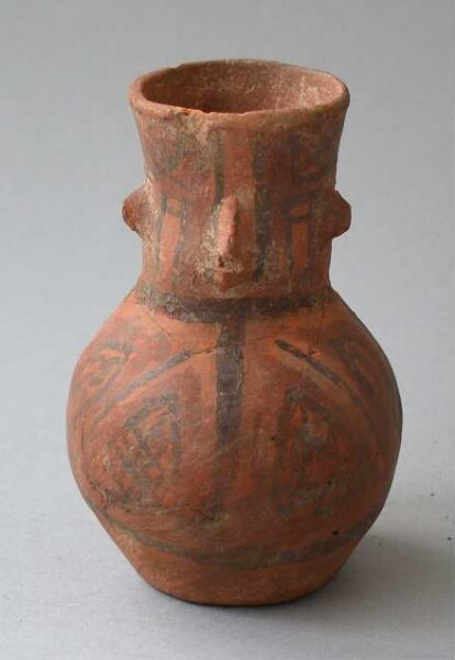 Clay jug with handle