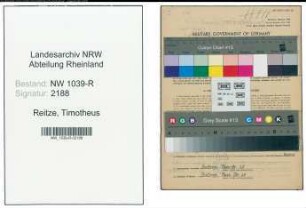 Entnazifizierung Timotheus Reitze , geb. 12.09.1896 (Lehrer)