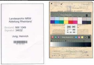 Entnazifizierung Heinrich Jung , geb. 01.08.1909 (Versicherungsangestellter)