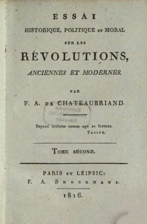 Essai historique, politique et moral sur les révolutions, anciennes et modernes, 2