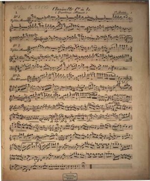 2. Parthie : enth. 12 Stücke für Harmonie mit türk. Musik in ausgesetzten Stimmen mit Directionsstimme Nr. 93 ; [op. 293]