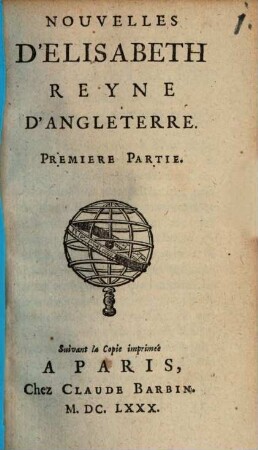 Nouvelles D'Elisabeth, Reyne D'Angleterre, 1