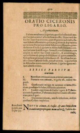 Oratio Ciceronis Pro Ligario.