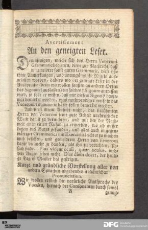 Italiänische Aussprache