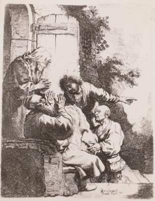 Die Söhne senden Jacob den blutigen Rock ihres Bruders Joseph