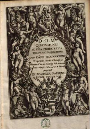 Conclusiones ex philosophia peripatetica tam speculativa quam morali