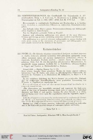 Kräuterbücher (Nr. 225 - 236)
