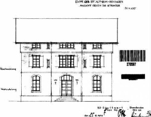 Altheim-Rexingen: Empfangsgebäude Ansicht Straße
