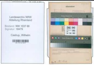 Entnazifizierung Wilhelm Castrup , geb. 22.04.1901 (Lehrer)