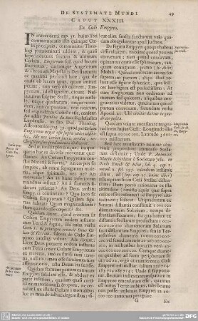 CAPUT XXXIII. De Coelo Empyreo.