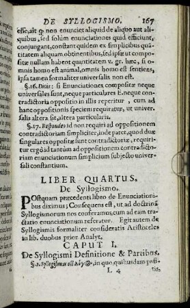 Liber Quartus. De Syllogismo.