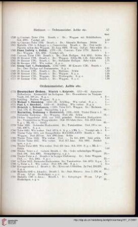 Ordensmeister, Aebte etc. (Nr. 1772-1831)