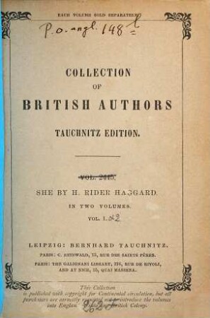 She : a history of adventure, 1