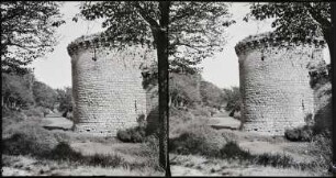 Guérande. Blick auf einen der Türme der mittelalterlichen Stadtmauer