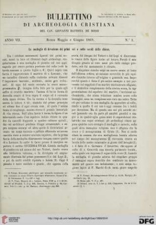 7: Le medaglie di devozione dei primi sei o sette secoli della chiesa