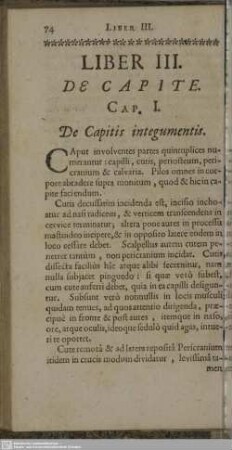 Liber III. De Capite