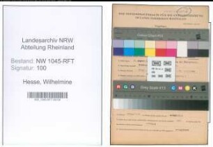 Entnazifizierung Wilhelmine Hesse , geb. 02.08.1889 (Wirtin)