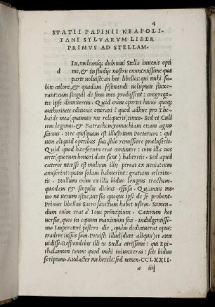 Statii Papinii Neapolitani Sylvarum Liber Primus ad Stellam.
