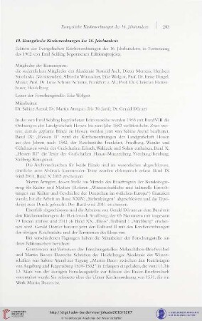 10. Evangelische Kirchenordnungen des 16. Jahrhunderts