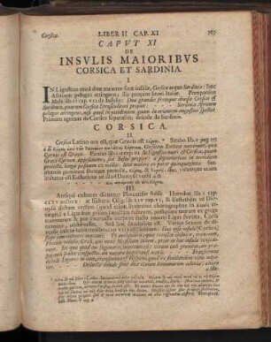 Caput XI. De Insulis Maioribus Corsika Et Sardinia