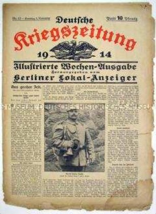 Illustrierte Wochen-Ausgabe des "Berliner Lokal-Anzeiger" mit Bildberichten vom aktuellen Kriegsgeschehen