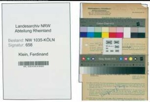 Entnazifizierung Ferdinand Klein , geb. 06.06.1891 (Maurer)