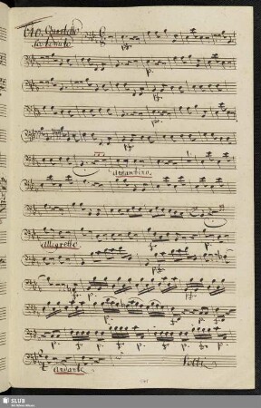 640. Quartetto: La mia Sandrina è bella / Boroni, A.
