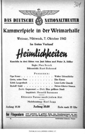 Heimlichkeiten
